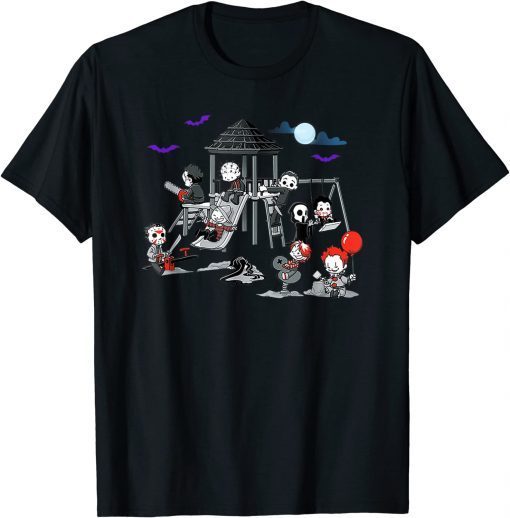 Vintage Horror Clubhouse In Park Halloween Costume T-Shirt