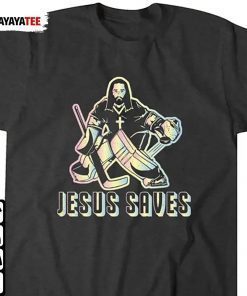 Jesus Saves Hockey Gift Shirt