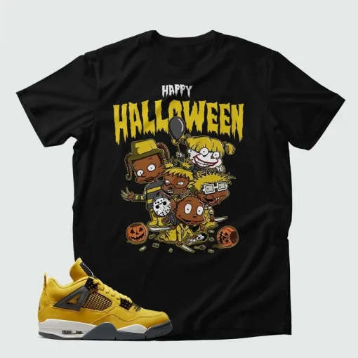 Funny Rugrats Happy Halloween, Match Jordan 4 Retro Lightning T-Shirts