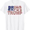 Bring Back Trump 2024 America USA Flag Tee Shirt