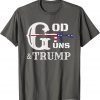 2022 God Guns And Trump 2nd Amendment Trump 45 T-Shirt