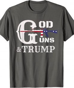 2022 God Guns And Trump 2nd Amendment Trump 45 T-Shirt