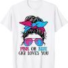 Pink or Blue Gigi loves you Tee Gender Reveal Gift T-Shirt