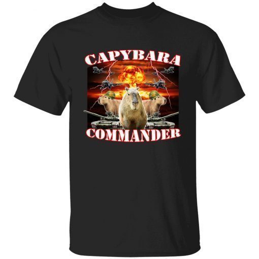 Capybara commander tee shirt