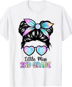 Little Miss Second Grade Girl Back To School 2nd Grade Gift T-Shirt