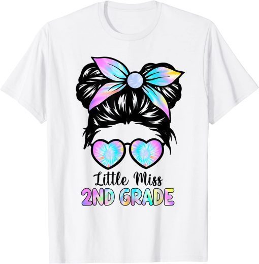 Little Miss Second Grade Girl Back To School 2nd Grade Gift T-Shirt