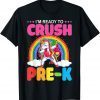 Crush Pre-K Dabbing Unicorn Back to School Girl Student 2022 Shirt