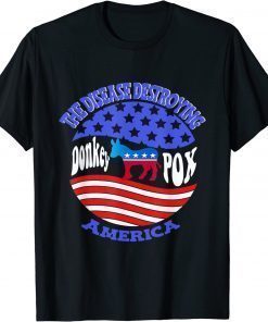 Donkey Pox The Disease Destroying America Funny Anti Biden 2022 Shirts