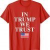 In Trump We Trust American Flag Tee Shirt