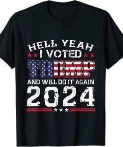 Trump 2024 Us Flag I Voted for Trump 2024 Election Shirt