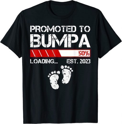 Funny Promoted To Bumpa Est 2023 T-Shirt