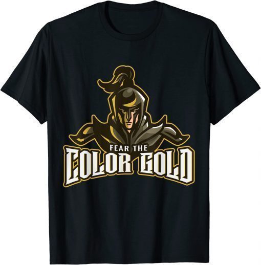 Color Gold Fear Knights Novelty Dragon 2022 T-Shirt