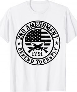 2022 US Flag American Patriots Defend Yourself 2nd Amendment Shirt