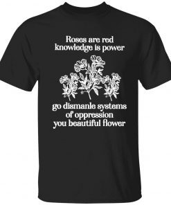 Funny Roses are red knowledge is power go dismanle systems Shirt