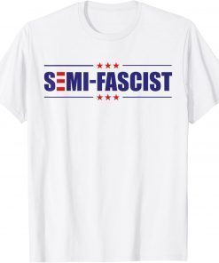 Biden Quotes Semi-Fascist Funny Political USA FLAG Gift T-Shirt