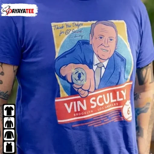 Rip Vin Scully , Legendary Dodgers Broadcaster Shirt