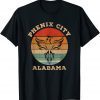 Phenix City Alabama Vintage Distressed Sunset Design T-Shirt
