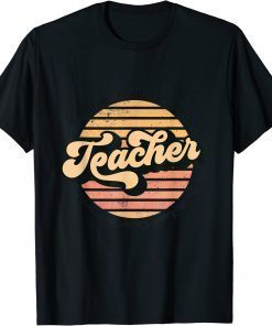 2022 Retro 70’s Teacher ,Encourage Accept Love Lead Care Inspire T-Shirt