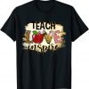 T-Shirt Teach Love Inspire Back To School Leopard Teacher