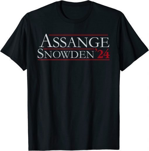 Assange Snowden 24 Official T-Shirt