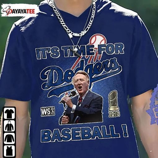 Rip Vin Scully, 1927-2022 Thank You For The Memories Dodgers Legend Tee Shirt