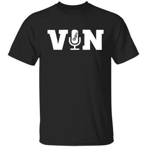 Vin Scully Microphone 2022 T-Shirt