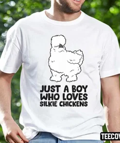 Just a Boy Who Loves Silkie Chickens T-Shirts