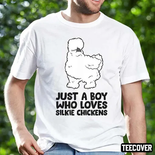 Just a Boy Who Loves Silkie Chickens T-Shirts