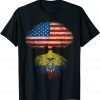 American Flag Ecuador Roots Ecuadorian Flag Shirt
