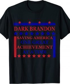 Dark Brandon Saving America Vintage US Flag Political T-Shirt