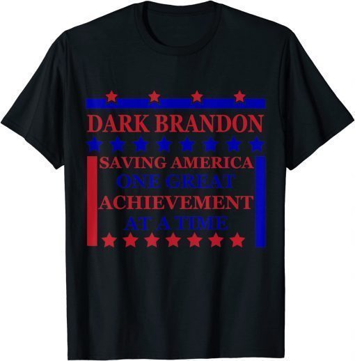 Dark Brandon Saving America Vintage US Flag Political T-Shirt