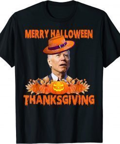 Joe Biden Confused Merry Thanksgiving For Halloween T-Shirt