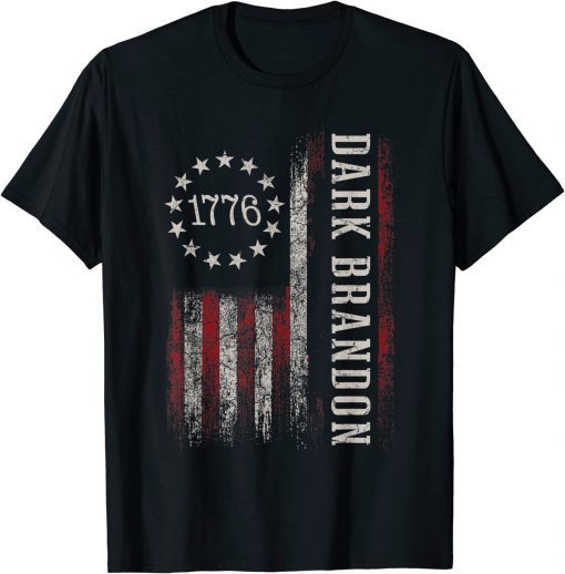 Funny Dark Brandon Pro Joe Biden USA Flag Shirt