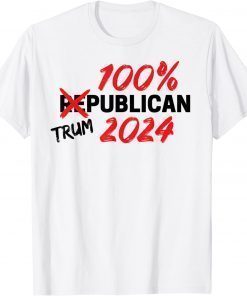 Trump 2024 Trumpublican Rally Supporter T-Shirt