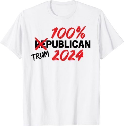 Trump 2024 Trumpublican Rally Supporter T-Shirt