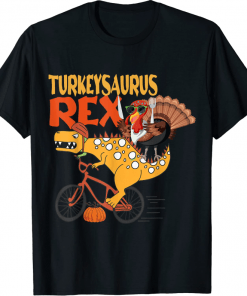 Turkeysaurus Rex Dab Turkey Dino Toddler Boys Thanksgiving Tee Shirt