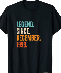 Shirts Legend Since December 1999 23rd Birthday