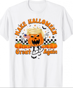 Funny Make Halloween Great Again Funny Trumpkin Pumkin Halloween T-Shirt