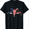 Flag ram skull Tee Shirt