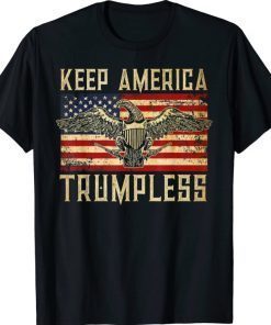 Classic Keep America Trumpless American Flag T-Shirt