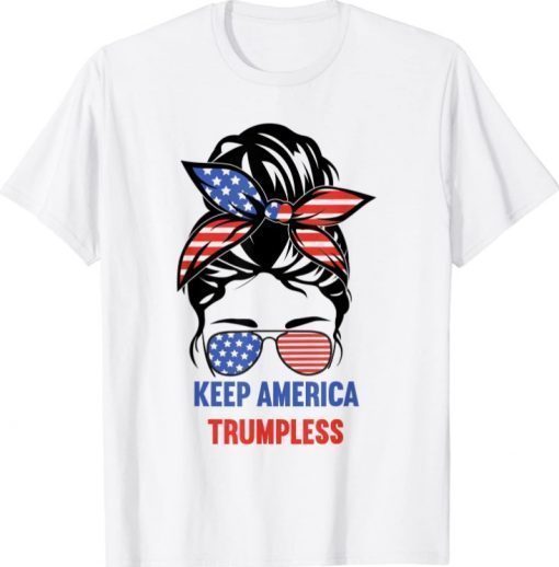 Keep America Trumpless USA Flag 2023 T-Shirt