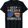 American Flag Sunglasses Keep America Trumpless Classic T-Shirt
