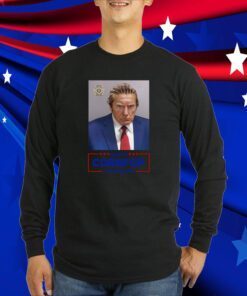 Trump Mugshot Re-Elect Cornpop One Bad Dude Tee Shirt