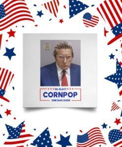 Trump Mugshot Re-Elect Cornpop One Bad Dude Tank Top