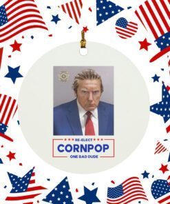 Trump Mugshot Re-Elect Cornpop One Bad Dude Tank Top