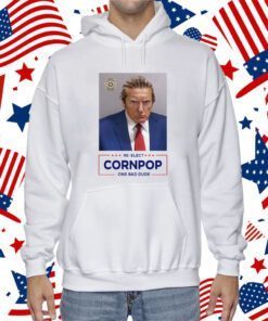 Trump Mugshot Re-Elect Cornpop One Bad Dude Tank Top