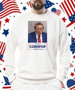 Trump Mugshot Re-Elect Cornpop One Bad Dude Tank Top