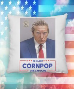 Trump Mugshot Re-Elect Cornpop One Bad Dude T-Shirt