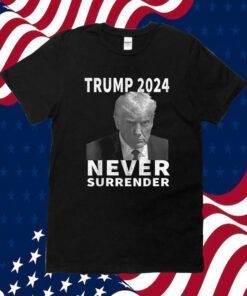 Donald Trump Mug Shot Never Surrender Trump 2024 Pro Trump T-Shirt