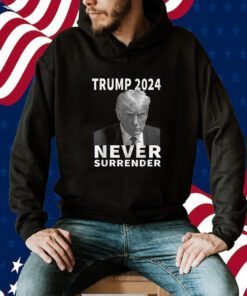 Donald Trump Mug Shot Never Surrender Trump 2024 Pro Trump T-Shirt